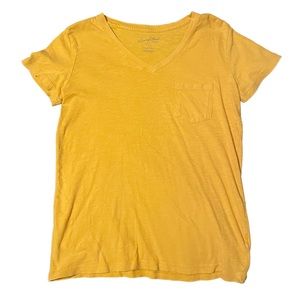 Universal Threads Extra-Small Yellow Pocket Women’s T-Shirt